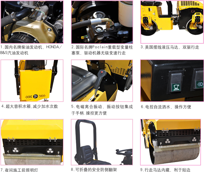 GNYL42BC駕駛式壓路機產品細節