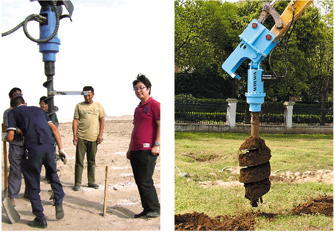 螺旋鉆機作業(yè)圖 螺旋鉆機作業(yè)圖