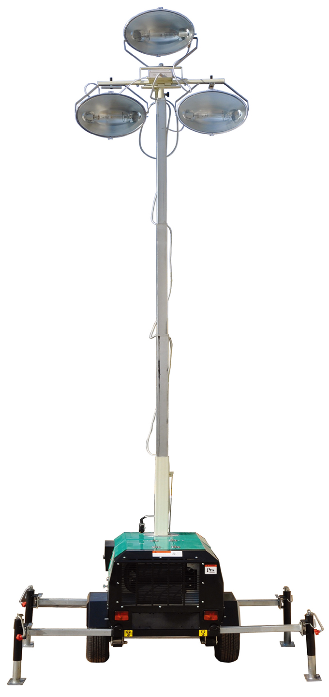 沃爾華GNZM41C手動升降拖車式照明燈產品實物照